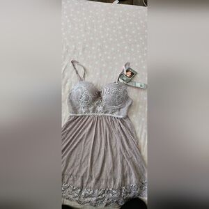 Daisy Fuentes Negligee Lace Nightgown